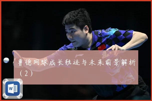 鲁德网球成长轨迹与未来前景解析（2）